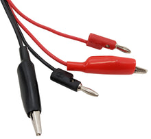 Load image into Gallery viewer, 36-inch Banana to Large Alligator Clip Test Lead Set, Includes 1 Red and 1 Black
