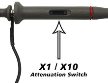 Load image into Gallery viewer, 60 MHz Oscilloscope Probe, X1 / X10 Switchable, Includes Accessory Set (PP-80)
