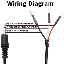 Load image into Gallery viewer, 5 Pack 3.5mm Breakout Stereo Male Cable to 3x Dupont Male, 6 Feet Total Length
