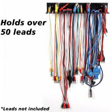 Load image into Gallery viewer, Velleman Cable Rack for Test Leads, Holds over 50 Leads, Metal Construction, Black Color (TLMH)
