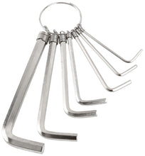 Load image into Gallery viewer, GreatNeck 7 Piece Hex Key Ring Set: 5/64&quot;, 3/32&quot;, 1/8&quot;, 5/32&quot;, 3/16&quot;, 7/32&quot;, and 1/4&quot; (HKR7C)

