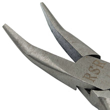 Load image into Gallery viewer, 4-1/2&quot; Mini Bent Nose Pliers with Smooth Jaws, Cushion Grip
