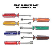 Load image into Gallery viewer, GreatNeck 7 Piece Metric Professional Nut Driver Set, Metric Nut Driver Set, Hollow Nut Driver Set, Rust Resistant, Acetate Handles (ND71)
