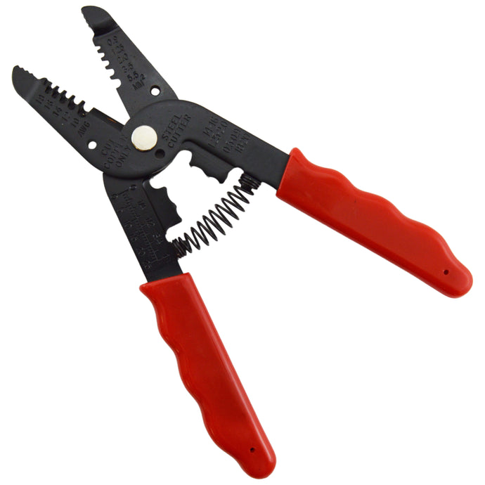 7-in-1 Hand Tool for 10-18 AWG Wire - Stripper, Cutter, Pliers, Wire Loop, Crimper