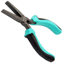 Load image into Gallery viewer, 5&quot; Flat Nose Pliers with Serrated Jaws, Cushion Grip Handles, Return Spring (PM-754)
