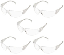 Load image into Gallery viewer, 5 Pack Polycarbonate ANSI Z87.1 Safety Glasses with Clear Lens, 99% UV Protection
