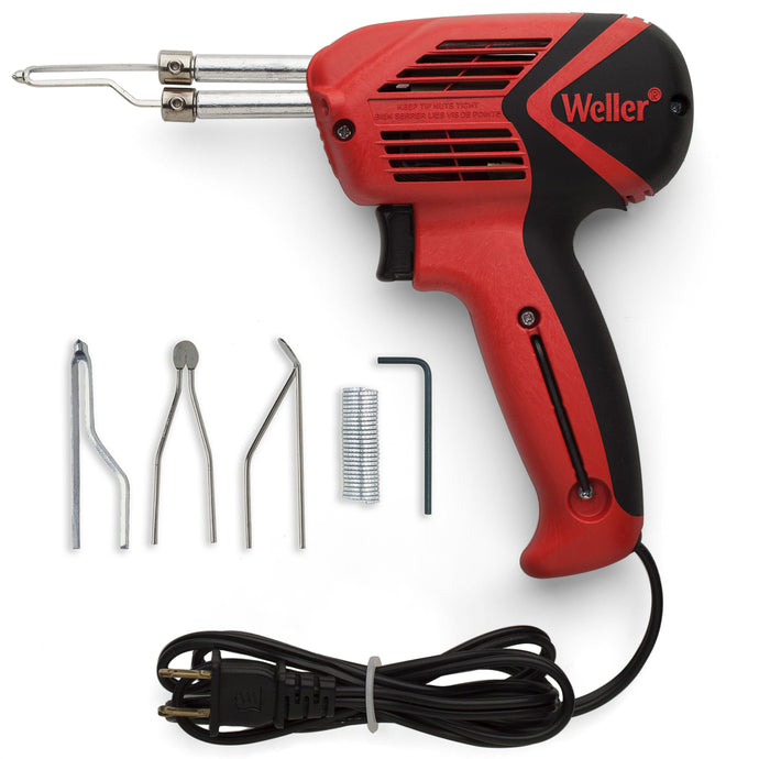Weller 120V Dual Heat 140/100W Universal Soldering Gun Kit with 6 Second Heat Up Time and LED Lighting (9400PKS)