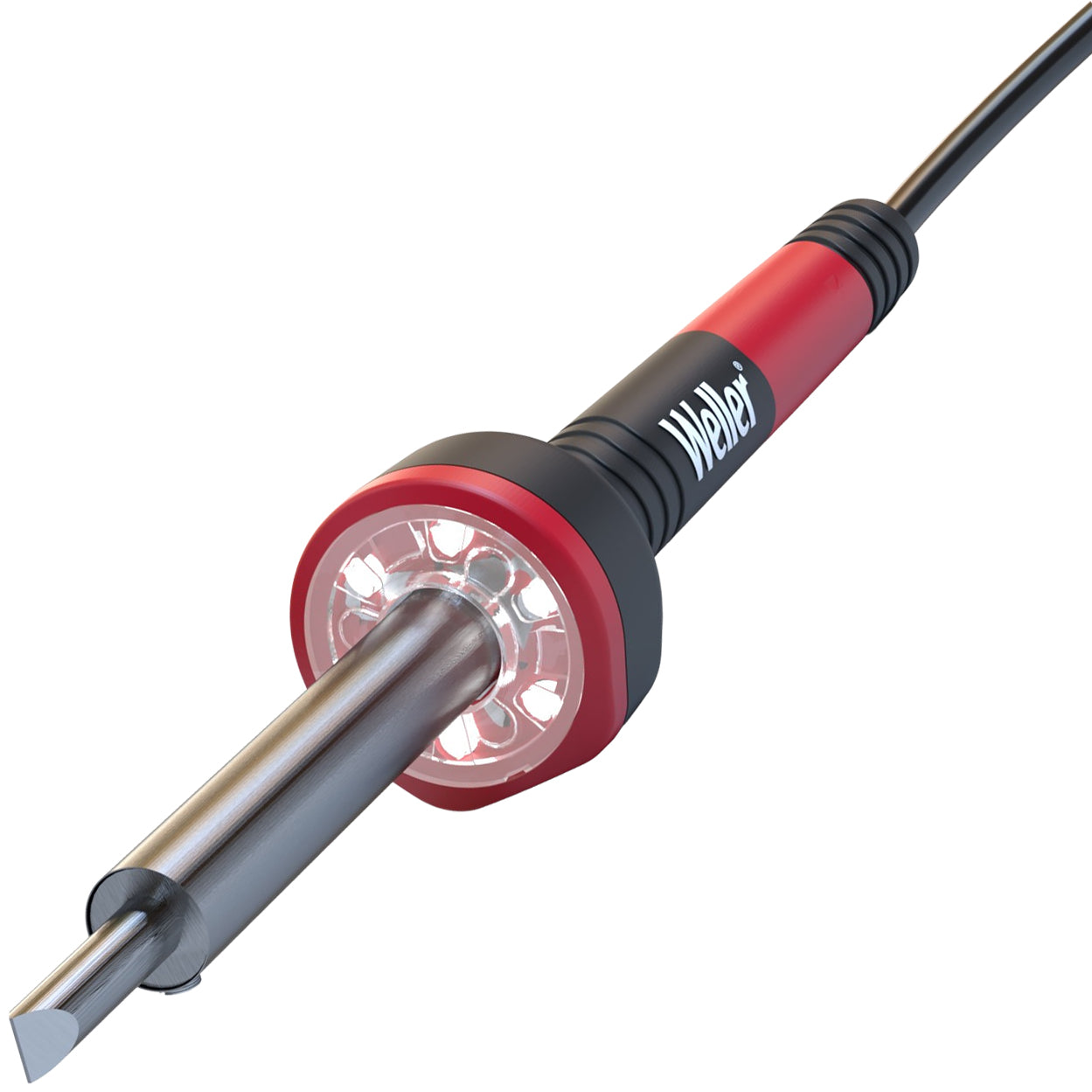Chisel Point Led Weller 60W Soldering Iron with 6.4mm Chisel Tip, LED Illuminated (WLIR ...