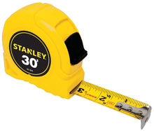 Load image into Gallery viewer, Stanley 30 Foot Tape Measure, 1&quot; Width, Tru-Zero End Hook (30-464)
