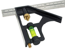 Load image into Gallery viewer, 12-inch Combination Square with Scriber and Level
