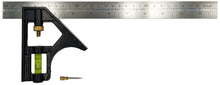 Load image into Gallery viewer, 12-inch Combination Square with Scriber and Level
