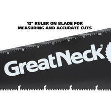 Load image into Gallery viewer, GreatNeck 15 Inch Aggressive Tooth Handsaw, Aluminum Frame, Wood Saw, Branch Cutter, PVC Cutter, Tree Saw, Handsaw for Wood, Hand Saw for Trees (74003)

