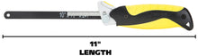 Load image into Gallery viewer, GreatNeck True Close Quarter Hacksaw with 10-inch Carbon Steel Blade for Cutting Wood, PVC, Foam, Brass, and More (80070)
