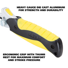Load image into Gallery viewer, GreatNeck True Close Quarter Hacksaw with 10-inch Carbon Steel Blade for Cutting Wood, PVC, Foam, Brass, and More (80070)
