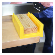 Load image into Gallery viewer, GreatNeck 12 Inch Mitre Box with 14 Inch Back Saw, Reinforced Steel Back Saw for Accurate Cutting, Receptacle Box Saw With Degree Cutting Guide (BSB14)
