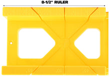Load image into Gallery viewer, GreatNeck 12-Inch Mitre Box with 14-Inch Back Saw - Quickly Measure &amp; Cut 45 and 90 Degree Angles (BSB14)
