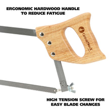 Load image into Gallery viewer, GreatNeck Butcher Saw, 18 Inch | Meat Processing Saw – Cut Through Bone &amp; Meat | Great for Home Use &amp; Processing Game &amp; Livestock | High Carbon Steel Blade &amp; Cold Rolled Steel Frame (BUS18)
