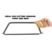 Load image into Gallery viewer, GreatNeck Butcher Saw, 18 Inch | Meat Processing Saw – Cut Through Bone &amp; Meat | Great for Home Use &amp; Processing Game &amp; Livestock | High Carbon Steel Blade &amp; Cold Rolled Steel Frame (BUS18)
