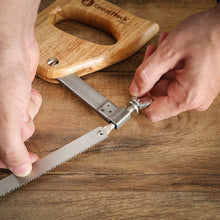 Load image into Gallery viewer, GreatNeck Butcher Saw, 18 Inch | Meat Processing Saw – Cut Through Bone &amp; Meat | Great for Home Use &amp; Processing Game &amp; Livestock | High Carbon Steel Blade &amp; Cold Rolled Steel Frame (BUS18)
