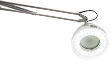 Load image into Gallery viewer, 39&quot; Adjustable Spring Balanced LED Magnifier Lamp with 5&quot; Glass Lens, 5 Diopter, Ultra Bright 6400K (Daylight) Light

