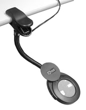 Load image into Gallery viewer, Clip-On Magnifier Lamp with 14.5″ Long Gooseneck, 3.5&quot; Diameter Glass Lens, 3X Diopter (LED-250B)
