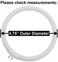 Load image into Gallery viewer, Circular T4 12W Super-bright &quot;Daylight&quot; Long-lasting Fluorescent Bulb, 4.75&quot; Outer Diameter
