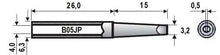 Load image into Gallery viewer, 3.2mm (1/8") Semi-Chisel Wide Soldering Tip XY-B05JP
