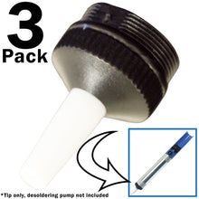 Load image into Gallery viewer, Pack of 3 Replacement Plastic Soldering Pump Solder Sucker Tips
