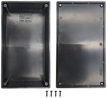 Load image into Gallery viewer, Black Plastic Enclosure Project Box with Lid and Screws, 7.5&quot; x 4.25&quot; x 2.25&quot;
