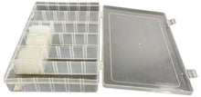 Load image into Gallery viewer, 4 Pack Component Storage Box, Each Includes 14 Removable Dividers for 6 to 36 Slots, 10.8&quot; x 6.9&quot; x 1.8&quot;, Flexible Polypropylene
