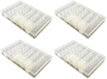 Load image into Gallery viewer, 4 Pack Component Storage Box, Each Includes 14 Removable Dividers for 6 to 36 Slots, 10.8&quot; x 6.9&quot; x 1.8&quot;, Flexible Polypropylene

