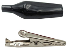 Load image into Gallery viewer, Large Alligator Clip with Black Insulator, 1.7&quot; Length, Equal to #60 Clip
