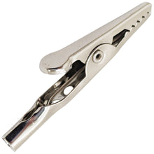 Load image into Gallery viewer, 2-inch Alligator Clip with 3/8&quot; Jaw Opening, Accepts 4mm Banana Plug or Crimp / Solder

