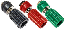 Load image into Gallery viewer, 3 Piece Binding Post Set, Chassis Mount for Solderless Breadboard - Includes Black, Red, and Green (0.43" Diameter x 1" Length)
