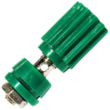 Load image into Gallery viewer, Replacement Green Binding Post, Chassis Mount for Solderless Breadboard (0.43&quot; Diameter x 1&quot; Length)
