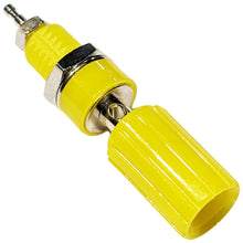 Load image into Gallery viewer, Yellow 5-Way Binding Post, Insulated, Accepts Banana Plug or Spade Lug

