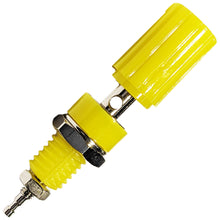 Load image into Gallery viewer, Yellow 5-Way Binding Post, Insulated, Accepts Banana Plug or Spade Lug
