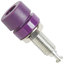 Load image into Gallery viewer, Violet Panel Mount 4mm Banana Jack Connector (1581-7)
