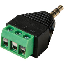Load image into Gallery viewer, 20 Pack of Stereo Plugs 3.5mm Male Jack to 3 Pin Screw Terminal Connector
