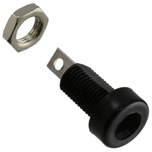 Load image into Gallery viewer, Black Standard (4mm) Banana Jack Connector with Solder Tab
