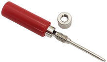 Load image into Gallery viewer, Insulated Tip Probe, Solderless (Red), 0.08&quot; Diameter with Needle Point
