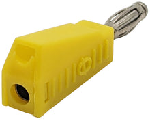 Load image into Gallery viewer, Yellow Stackable 4mm Banana Plug Connector for Building or Repairing Test Leads
