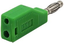 Load image into Gallery viewer, Green Stackable 4mm Banana Plug Connector for Building or Repairing Test Leads
