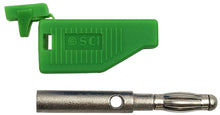 Load image into Gallery viewer, Green Stackable 4mm Banana Plug Connector for Building or Repairing Test Leads
