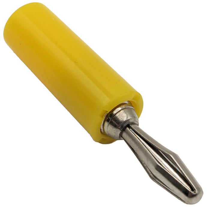 Yellow Insulated Banana Plug, 1.8