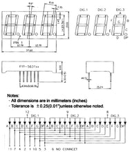 Load image into Gallery viewer, Red 3-Digit Common Anode 7 Segment LED Display, 0.6&quot; Digit Height, 12 Leads
