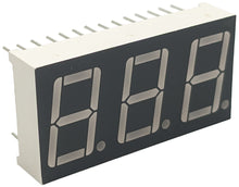 Load image into Gallery viewer, Red 3-Digit Common Cathode 7 Segment LED Display, 0.6&quot; Digit Height, 28 Leads
