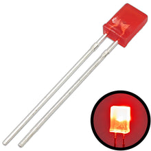 Load image into Gallery viewer, 10 Pack Red Rectangular LEDs, Diffused Lens (5mm x 2mm x 7mm)
