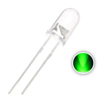 Load image into Gallery viewer, 100 Pack Transparent LEDs - Green - 3mm
