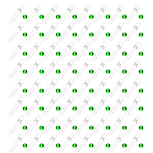 Load image into Gallery viewer, 100 Pack Transparent LEDs - Green - 5mm
